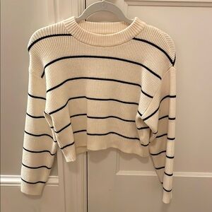 Zara Striped Ribbed Sweater